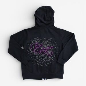 TRUE RELIGION Late 2000s McBling-core Sweater Hoodie Top